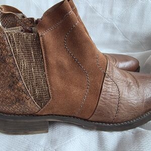 Stylish Brown Leather Ankle Boots